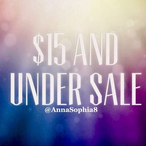 $15.00 & Under Sale!!🤑🌟🛍🎊💰